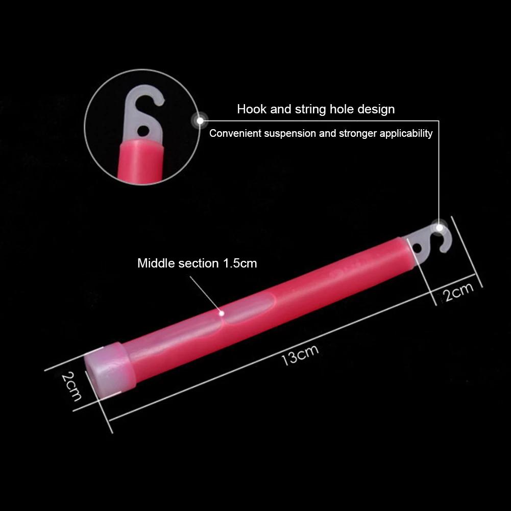 30pcs Glow Light Sticks Waterproof Military Concert Party Light Stick with Hook Camping Hiking Walking Festival Supplies