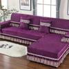 Four Seasons Lace Sofa Towel Thick Non-slip Sofa Covers Plush L Shape Couch Cushion Modern Chair Seat Mat House Room Decoration