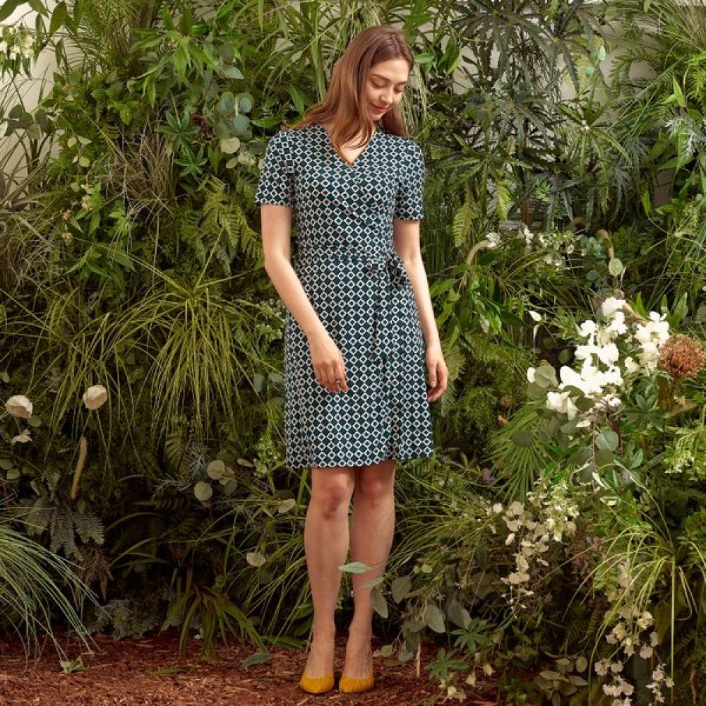 Lipbbam Creora Leoni Midi Wrap Dress Ldm03sg01