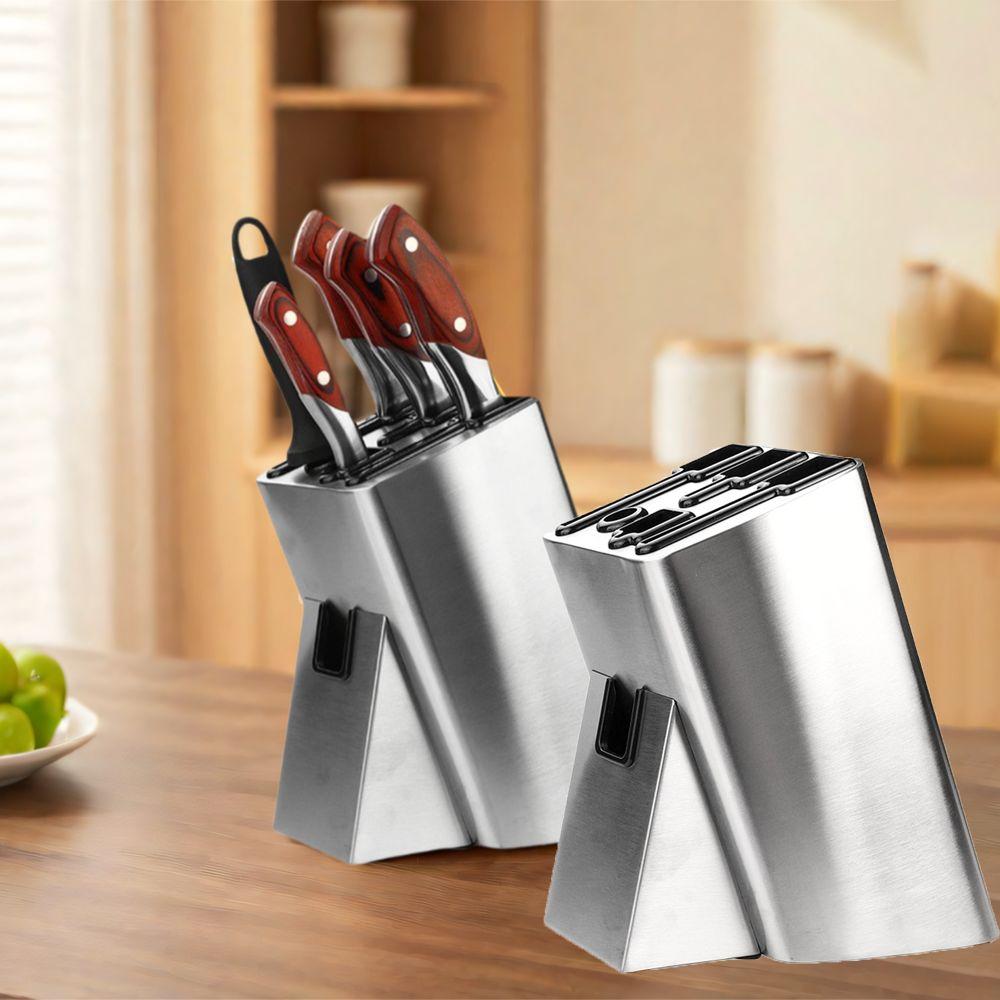 Drainage Knives Holder Stainless Steel Cutlery Storage Rack Knives Storage Rack  Chef Tools