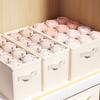 Foldable Fabric Storage Box Bin Basket with Compartments Customizable Organizer for Clothing Home Office Wardrobe