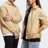 Adidas Originals Trefoil Coach Jacket With Solid Color Logo And Collared Shirt Design Unisex Jackets Milk-Tea GL9969