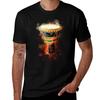 The Beat - Djembe African Drum In Colorful Watercolor T-Shirt Cotton T Shirt Pack T Shirts for Man Cotton T-Shirt