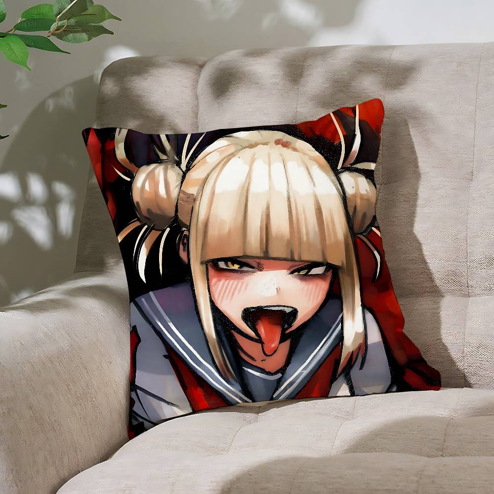 Cute Anime-Himiko TogaS Customizable Square Pillowcases, Stylish And Soft, Perfect For Beds, Cars, And Sofas.