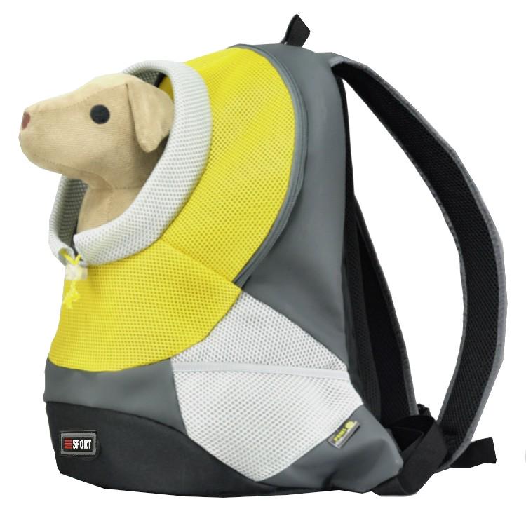 Haustier Hundetransporttasche Haustier Rucksack Tasche Tragbar Reise Tasche Haustier Hund Vordertasche Netz Outdoor Wandern Kopf Heraus Doppelschulter Sport DB