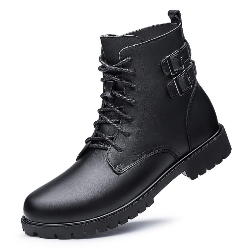 Men s British Style Warm Leather High-Top Work Boots Size 46