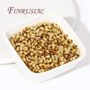 Metal Separators Beads 18K Gold Plated Spacer Beads,Rice Shape Beads,Oval Beads For Bracelets,Bulk Beads Wholesale