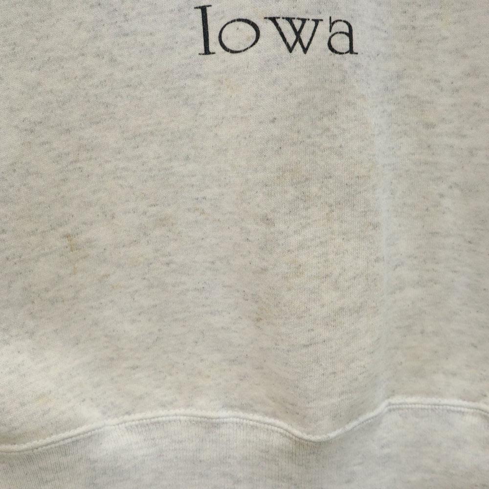 90s Made In USA College Print Long Sleeve Sweat Trainer Men's Used