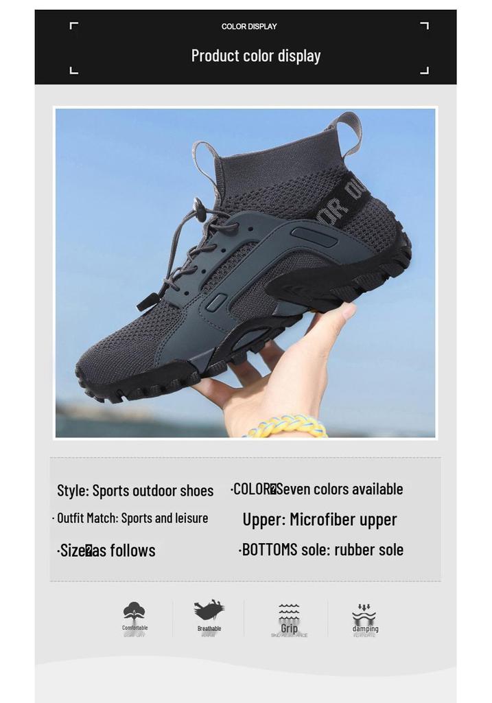 Quick-Dry Outdoor Water Sports Shoes for Hiking, Swimming, Beach & Barefoot Activities