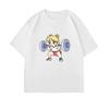 2026 New Sailor Moon Lifting Iron Fitness Men's and Women's T-Shirt Cotton  Parent-Child Summer Cute Sweet Fun Short Sleeves