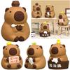 Small Capybara Figurines Cute Capybara Sculpture Cartoon Capybara Tabletop Decoration Creative for Home Office Decor