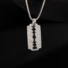 Hip Hop HOPHIP Jewelry Razor Blade Pendant Necklace
