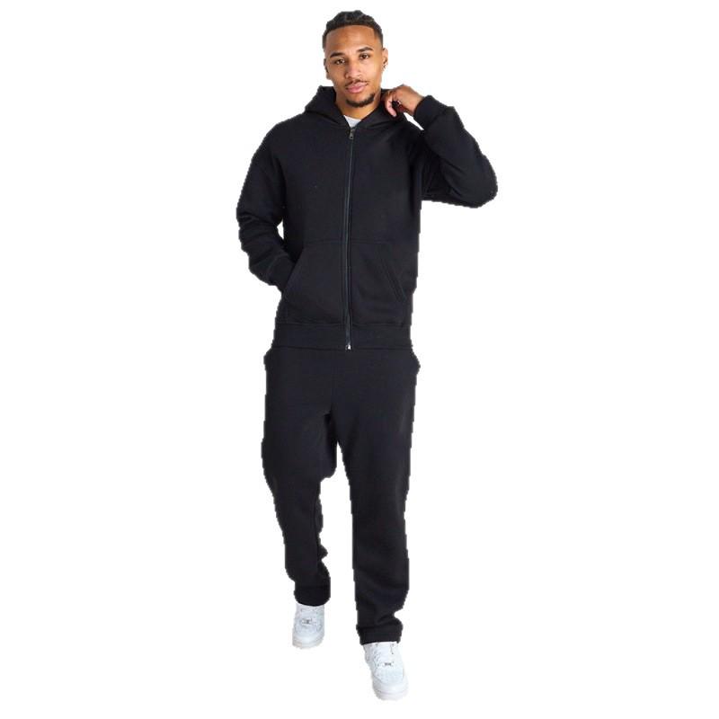 Trendy Cross-Border Zipper Hoodie Jacket with Versatile Long Pants