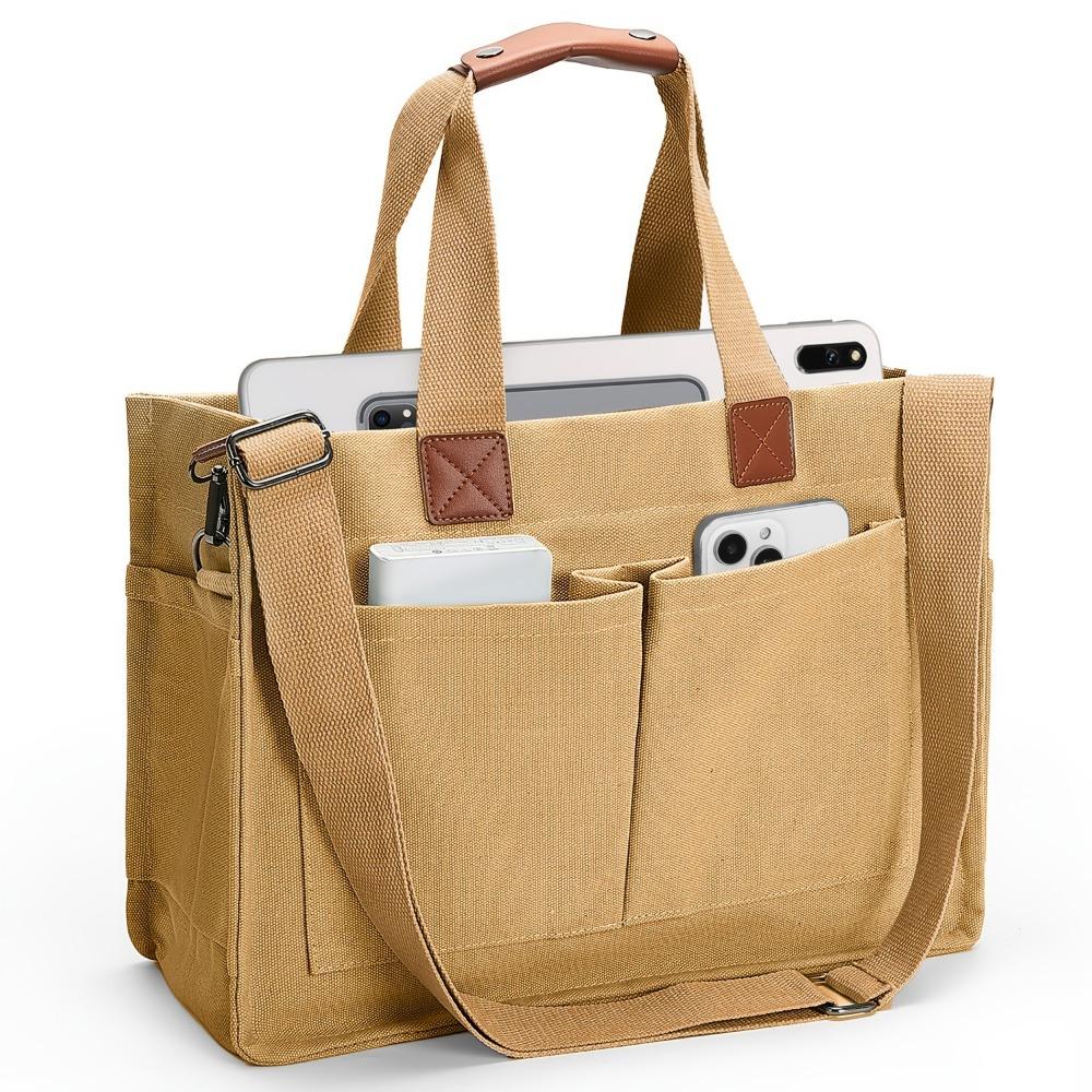 Borsa Tote in Tela da Donna di Grande Capacità per Uso Quotidiano