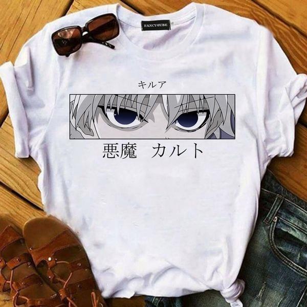 Hunter X Tričko Hunter Hisoka Morow Hxh Ženy Kreslené tričko Harajuku 90S Dámské letní oblečení s krátkým rukávem