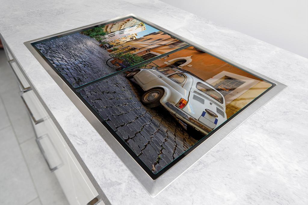 SZKLANA PŁYTA OCHRONNA DO KUCHNI 2x35x52 AUTO