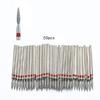 50Pcs Cuticle Drill Bit Cuticle Drill Bits for Nails Diamond Nail Drill Bits