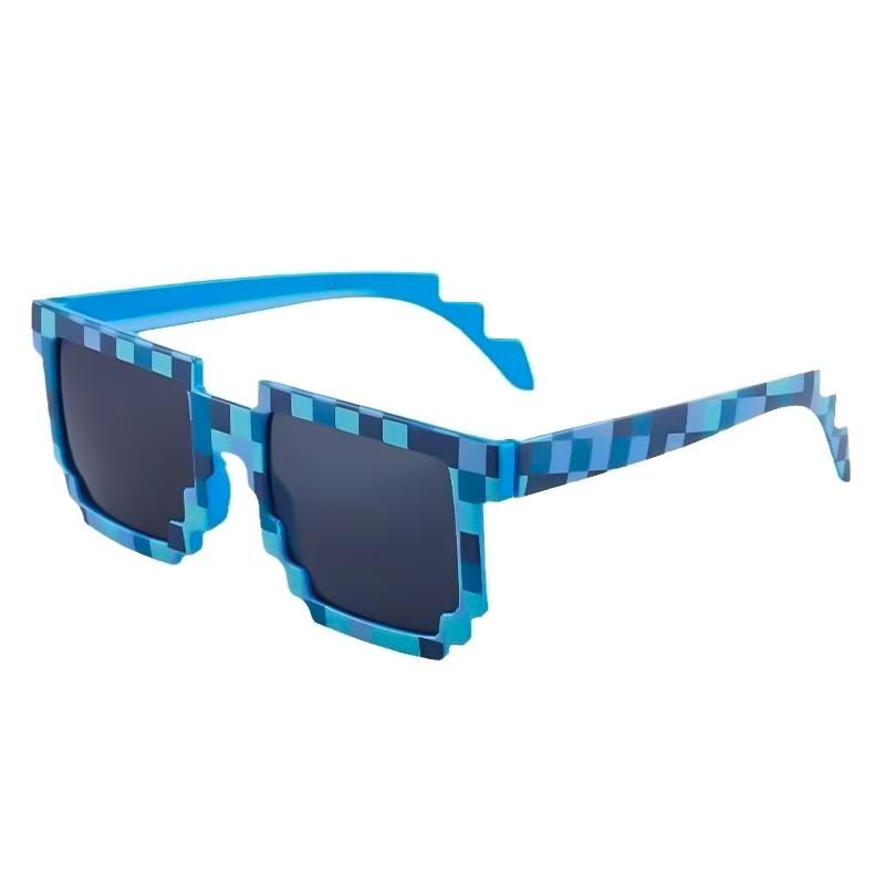 1-12Pcs Pixel Sunglasses Retro Pixel Glasses Adult Boys and Girls Photo Props Birthday Party Supplies