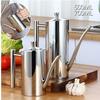 1pcs  500ML/700ML Leakproof 304 Stainless Steel Oil Pot Vinegar Sauce Dispenser Seasoning Bottle
