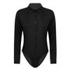 Women Bodysuit Shirt Bottoming Shirt Office Wear One-Piece Bodysuit Easy Care Work Bodysuit Shirt