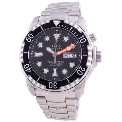 FreeDiver Helium-Safe 1000M Zafiro Automático 1068HA96-34VA-BLK Reloj para hombre