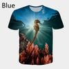Men's China-Chic Animal Printing Fashion Round Neck Pullover Short Sleeve T-shirt Top