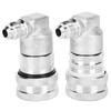 2PCs Keg Coupler Adapter Quick Connector Dispenser Stainless Steel Ball‑Lock MFL1 4‑Inch