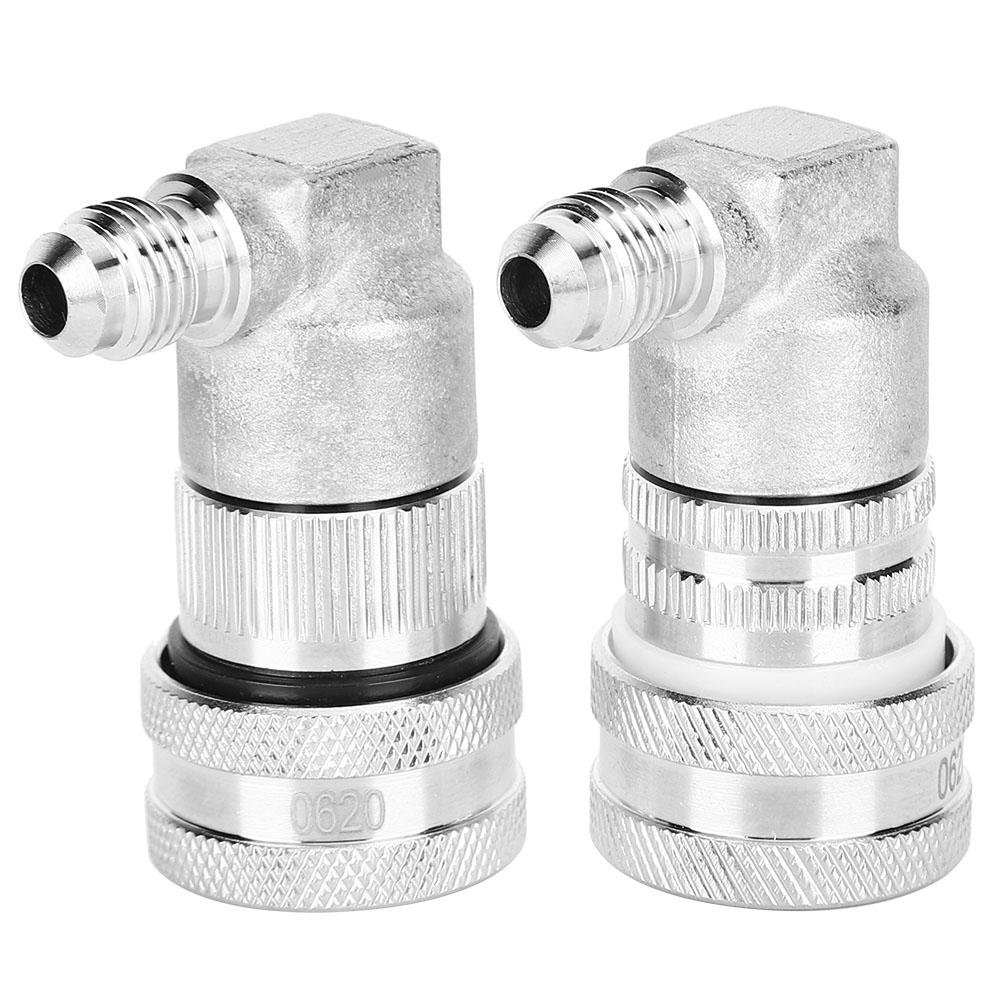 2PCs Keg Coupler Adapter Quick Connector Dispenser Stainless Steel Ball‑Lock MFL1 4‑Inch