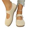 Women Breathable Mesh Flats Lightweight Soft Sole Casual Slip On Shoes Comfortable Walking Mary Jane Style Shoes