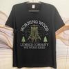 Unisex Summer Man tshirt Morning Wood Lumber Company We Work Hard Short Sleeve Street Wear Crew Neck Tee Shirt Cotton Tshirt