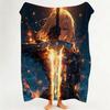 Game F Fate G Grand O Order  Flannel  Blanket Suitable for Sofa Living Room Bedroom