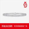 Sterling Tennis Bracelet Women Men With Moissanite Stones Adjustable Length 16.5cm To 20cm Geometric Design
