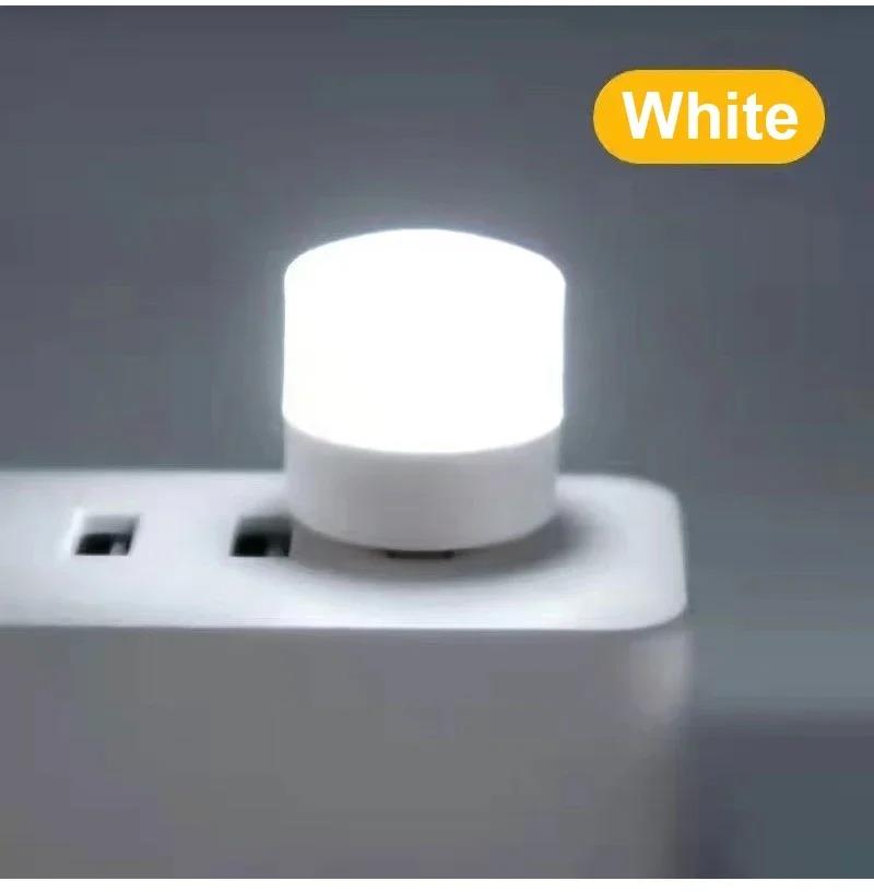 1-20PCS Mini USB LED Light Portable Plug Lamps Eye Protection Book Reading Light Small Round Car Bulb Computer Mobile Power Lamp