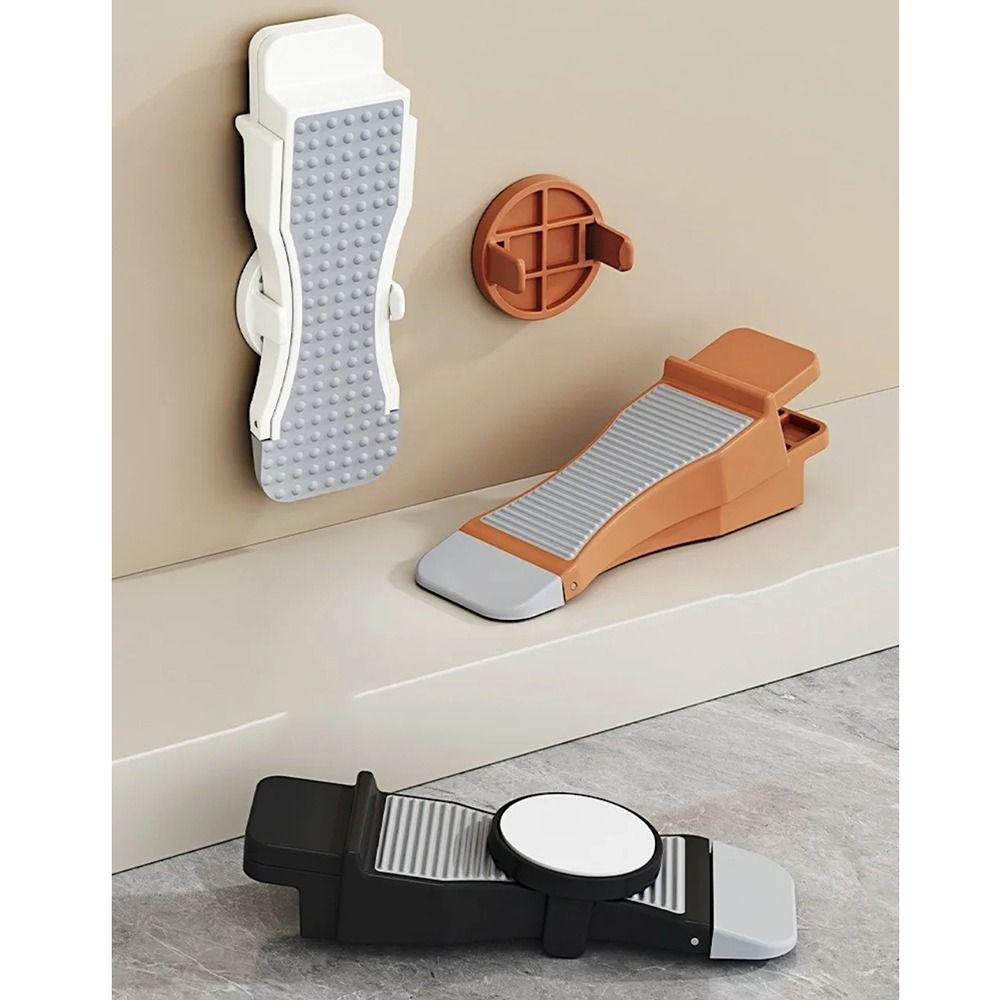 Adjustable Anti-collision Door Stopper Non Slip Windproof Doorstop Door Wedge  Indoor Application