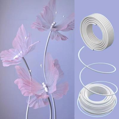 5M Styling Tube PVC Aluminum Plastic Molding Pipe For Baby Shower Birthday Christmas Wedding DIY Fake Flower Stem Molding Pipe