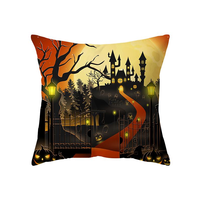 Pumpkin Collection Halloween Theme Pillow Cover Sofa Cushion  Holiday Gift Party Decoration Home Decor