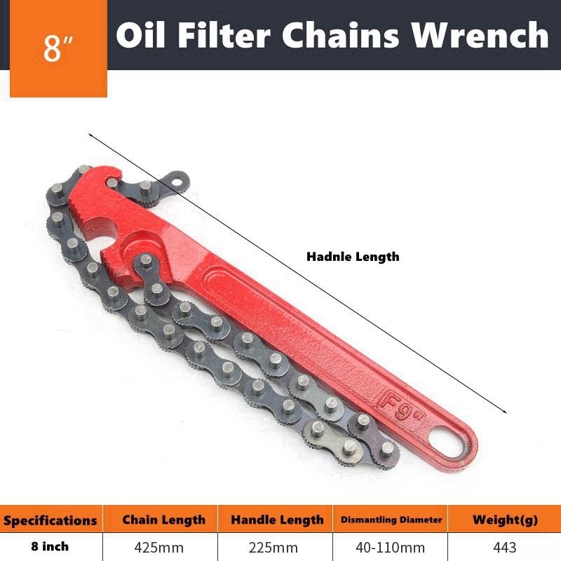 Xiaomi Adjustable Strap Opener Chain Oil Filter Belt Wrench Puller Spanner Cartridge Disassembly Repair Tool Motorcycle Car Accessories