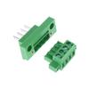 1 Satz 2Edgwb + 2Edgkm 5,08 Schalttafel-Schraubklemmenblock Drahtverbinder 5,08 mm Raster Stecker/Buchse Einsteckbare Klemmensteckerbuchsen