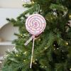 Multicolor Christmas Lollipop Decorations Pink Candy Cane Ice Cream Doughnut Christmas Tree Embellishment Foam Scene Making