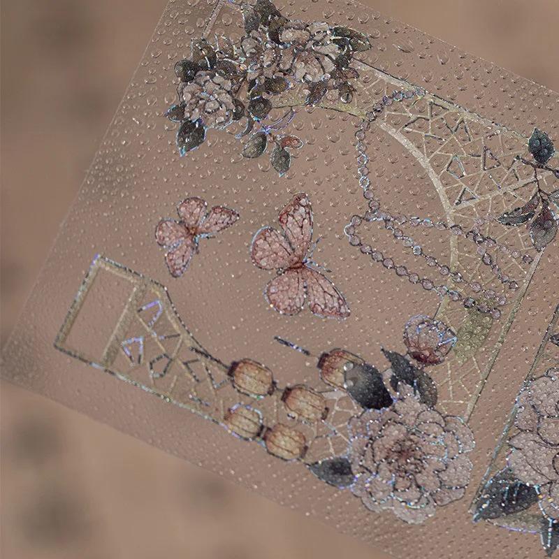 4 Stile Chinesischer Stil Bronzierte Flache Aufkleber Kreativität Dekorative Klebeetiketten Tagebuch Album Scrapbooking Material Bastelbedarf