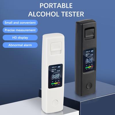 Alcohol Tester Breathalyzer Auto Accessories Alcotester Breath Tester Alcohol Detector Digital LCD Display Portable Non-Contact Type-C Charging