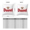Custom Duvels Logo Pillowcase Polyester Cushion Comfort Throw Pillow Sofa Decorative Cushions Used for Home Bedroom Living Room