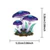 50PCS Cartoon Mushroom Colored PET Sticker Aesthetic Decoration Scrapbooking Stationery DIY Hand Accounting Supplies for Kids