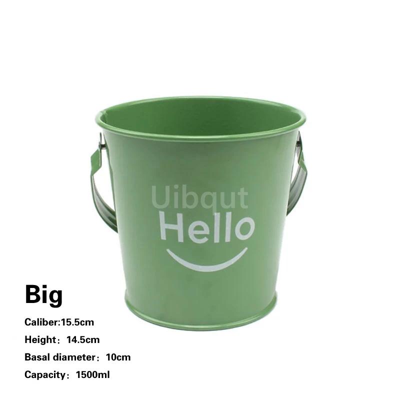 Ice Bucket Seafood French Fries Snack Basket Fried Chicken Bucket Beer Cooler Creative Stainless Steel Tableware Can Cooler Can