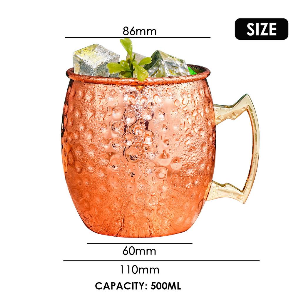 Beer Mug Mule Mug Wine Bar Hammer Point Thickened Stainless Steel Wine Glass