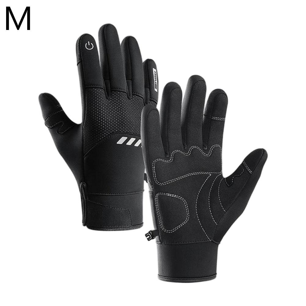 Winter Gloves Multi-Sport All-Purpose Winter Gloves Full Fingers Grip Winter Athletic Gloves For Bicycle Ski With Enhanced Grip