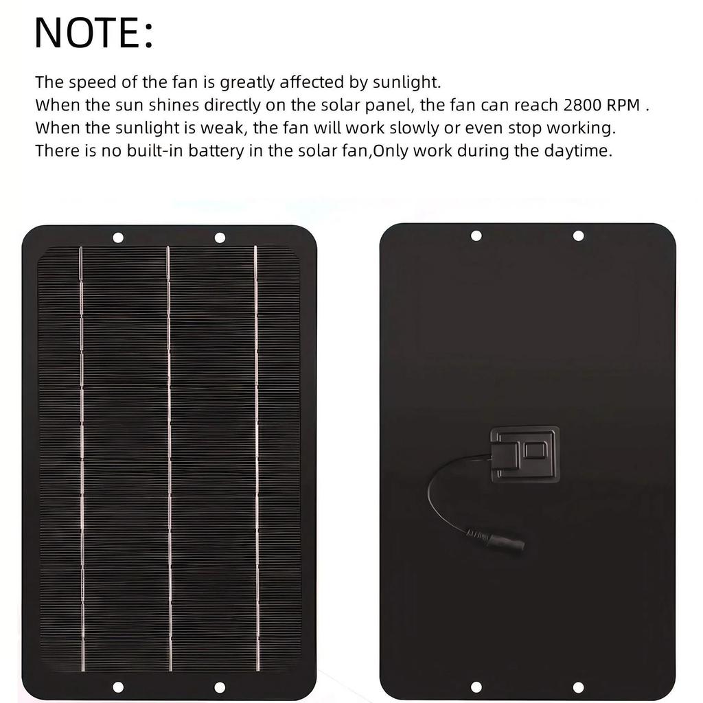 10W Solar Exhaust Fan 12V Mini Ventilator Solar Panel Powered Air Extractor for RV Roof Home Ventilation