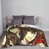 P5R The Many Faces of Goro Akechi Flannel Blanket Custom Throw Blankets for  Sofa Bedding Lounge 200x150cm Plush Thin Quilt