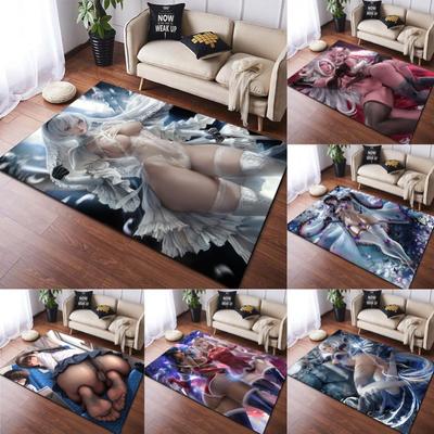 Seksi anime kız baskı yaratıcı halı oyun odası partisi Bikini plaj mat yoga mat ev dekorasyon odası dekor tuvalet paspas