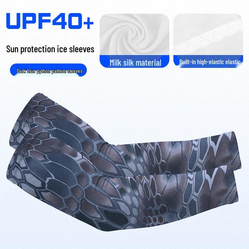 Damen UV-Schutz Eis-Seide Radsport Armstulpen - Leichte, atmungsaktive, elastische Ärmel für Sonnenschutz und Narbenabdeckung.